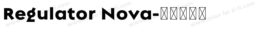 Regulator Nova字体转换